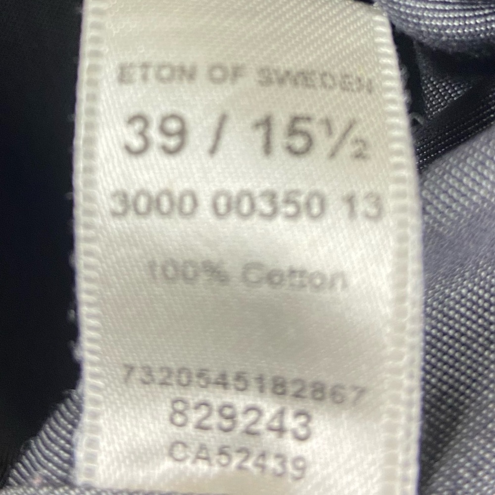 Eton Contemporary Gray Solid Button Down Shirt Si… - image 4